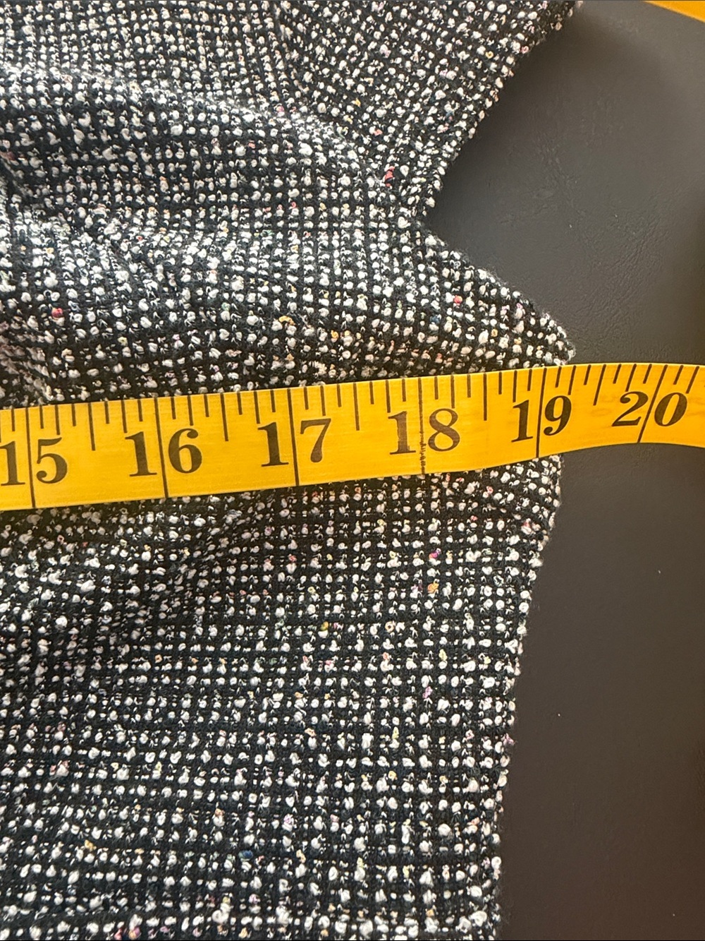Grace Karin Black and White Tweed Square-Neck Midi Dress - Picture 6 of 6